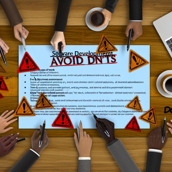 Avoidable Don'ts in a ⁢Software ⁢Development Contract